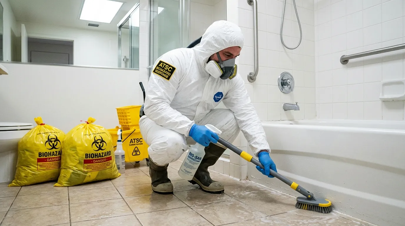 Decontamination equipment deployed for Blood Cleanup in Round Lake Beach